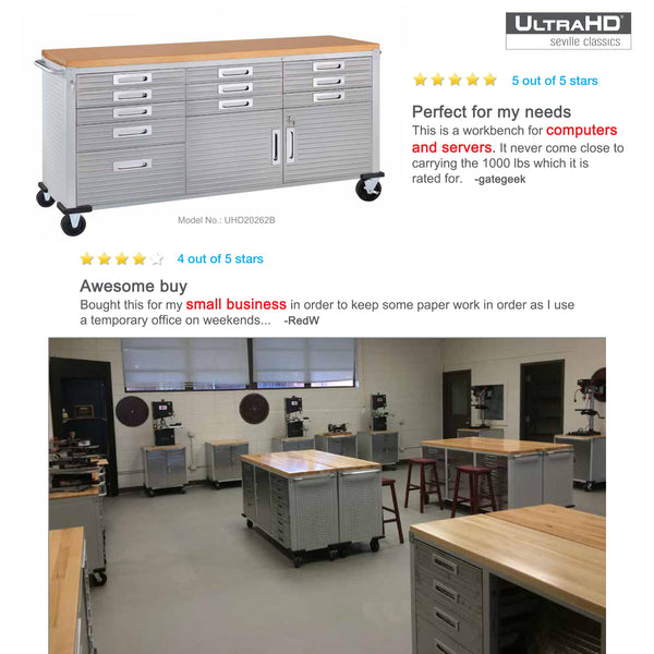 UltraHD® Fahrbare Werkbank mit 11 Schubladen